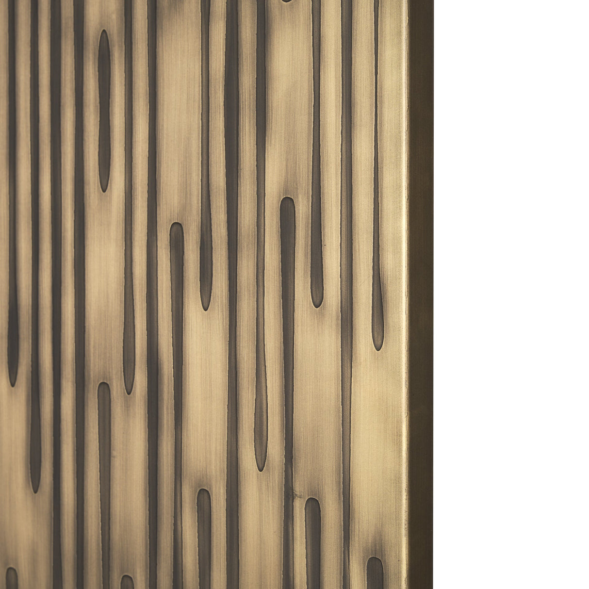 Ramos Painted Antiqued Gold Metal Wall Art by Mercana at Eve Furniture