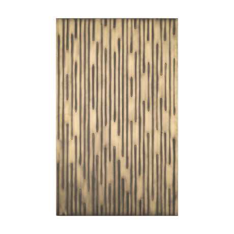 Ramos Painted Antiqued Gold Metal Wall Art by Mercana at Eve Furniture