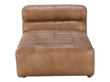 Ramsay Brown Leather Chaise