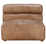 Ramsay Leather Slipper Chair Tan by Moe's Home at Eve Furniture