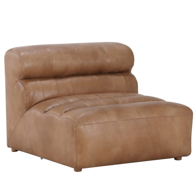 Ramsay Leather Slipper Chair Tan by Moe's Home at Eve Furniture