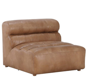 Ramsay Leather Slipper Chair Tan by Moe's Home at Eve Furniture