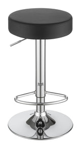 Ramses Chrome/Black 29" Adjustable Bar Stool