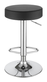 Ramses Chrome/Black 29" Adjustable Bar Stool