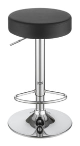 Ramses Chrome/Black 29" Adjustable Bar Stool by Coaster at Eve Furniture