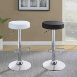 Ramses Chrome/Black 29" Adjustable Bar Stool by Coaster at Eve Furniture