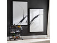 Ramsey Black/White Canvas by Crestview at Eve Furniture