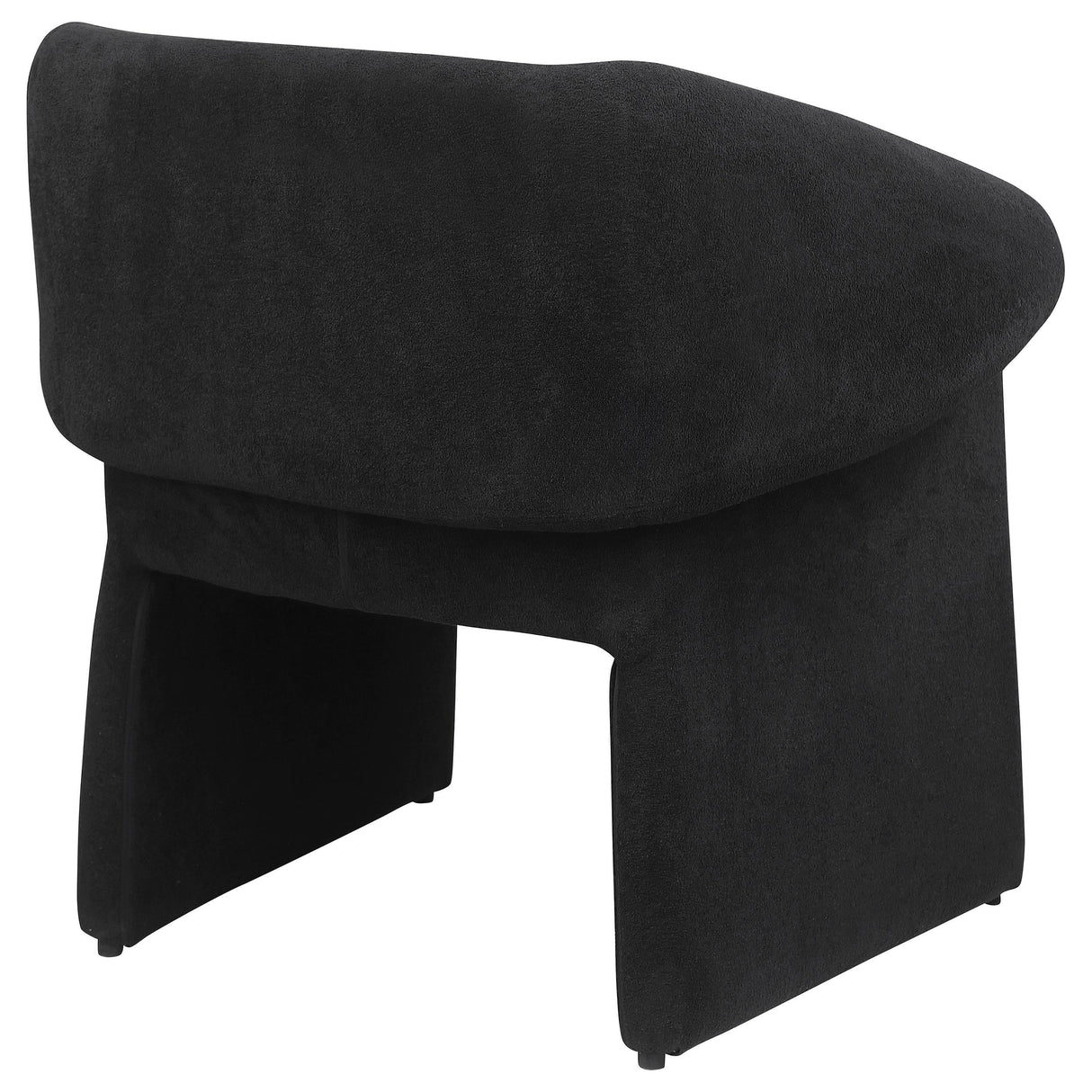 Ramsey Black Upholstered Sloped Arm Accent Chair