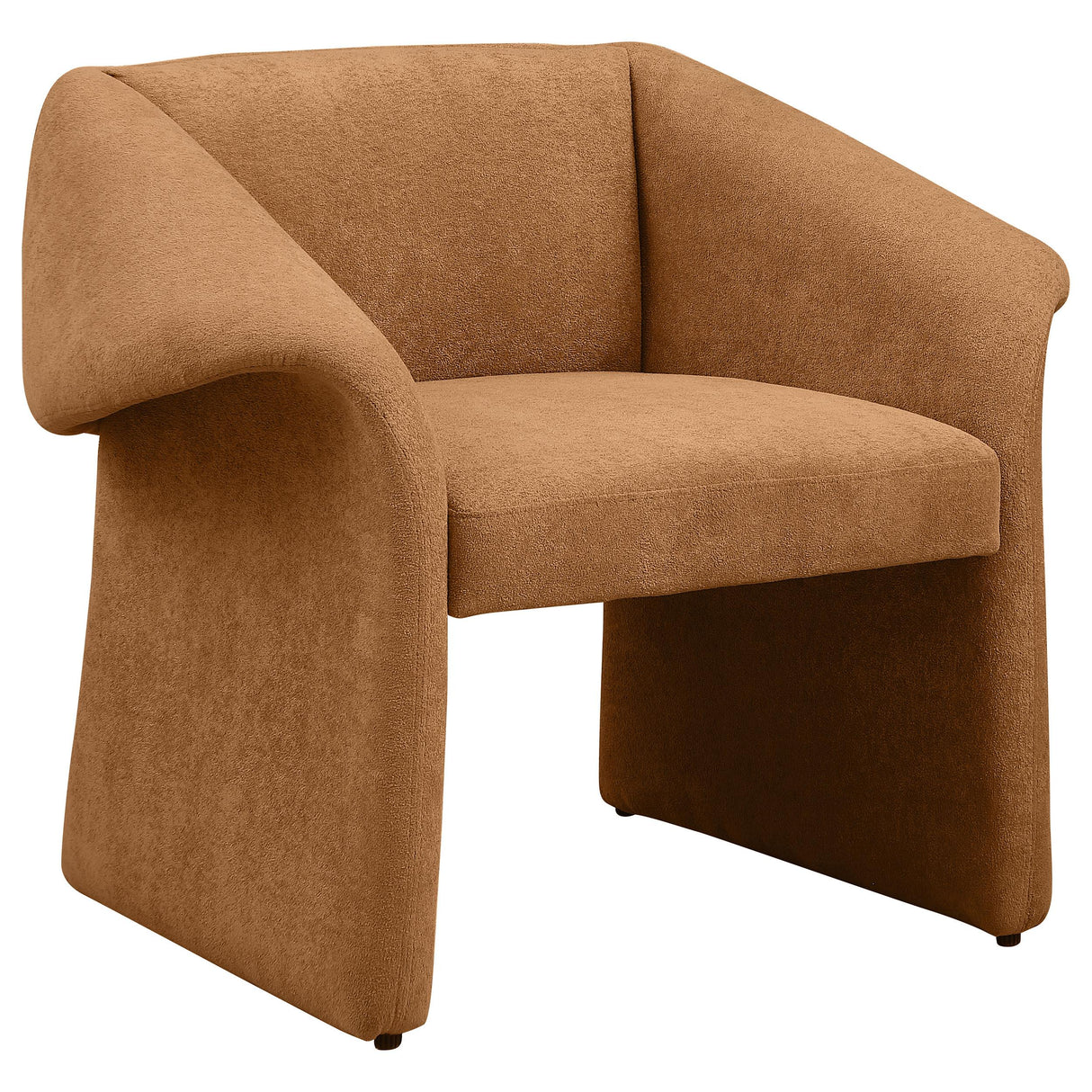 Ramsey Honey Upholstered Sloped Arm Accent Chair