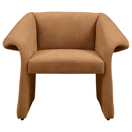 Ramsey Honey Upholstered Sloped Arm Accent Chair