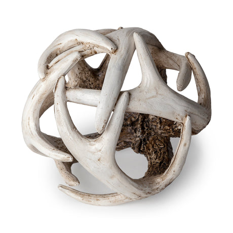 Ramus I (Small) 5L x 5W Brown Antler Shaped Decorative Resin Orb Ball by Mercana at Eve Furniture