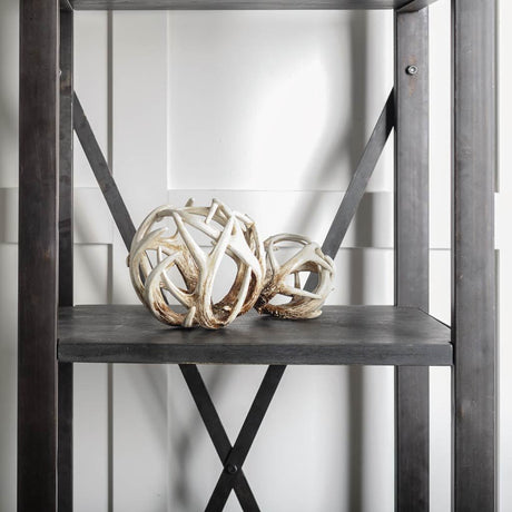 Ramus II (Large) 7L x 7W Brown Antler Shaped Decorative Orb Ball by Mercana at Eve Furniture