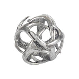 Ramus III (Small) 5L x 5W Silver Antler Shaped Decorative Orb Ball by Mercana at Eve Furniture
