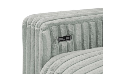 Rana Grey Power Reclining RAF Sectional by New Era Innovations at Eve Furniture