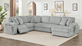 Rana Grey Power Reclining RAF Sectional by New Era Innovations at Eve Furniture