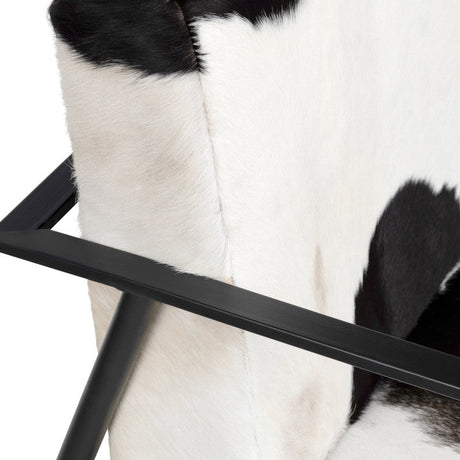 Ranchero White/Black Accent Chair by Crestview at Eve Furniture