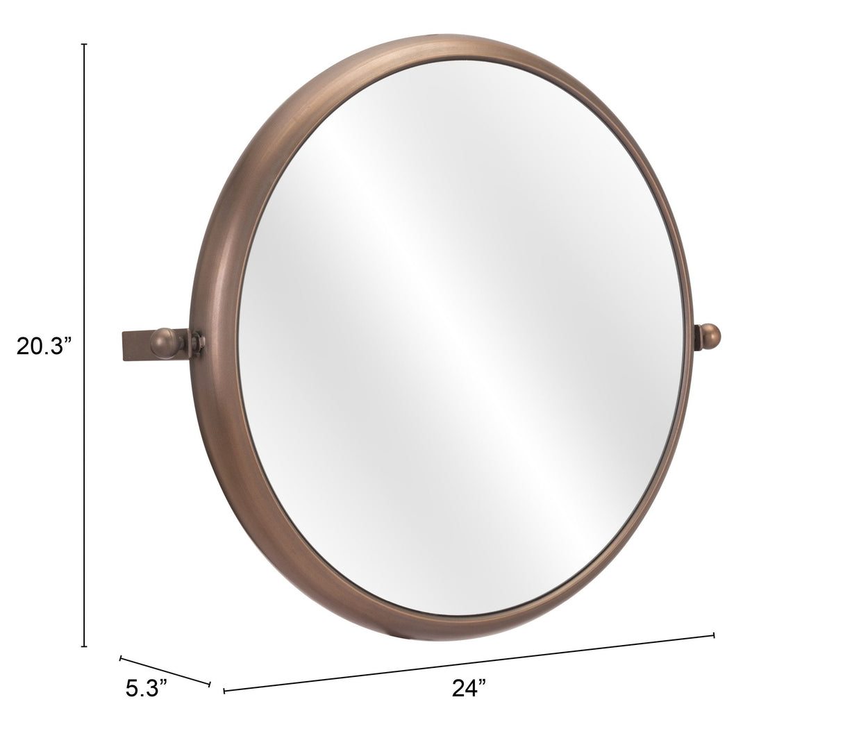 Rand Bronze Mirror by Zuomod at Eve Furniture
