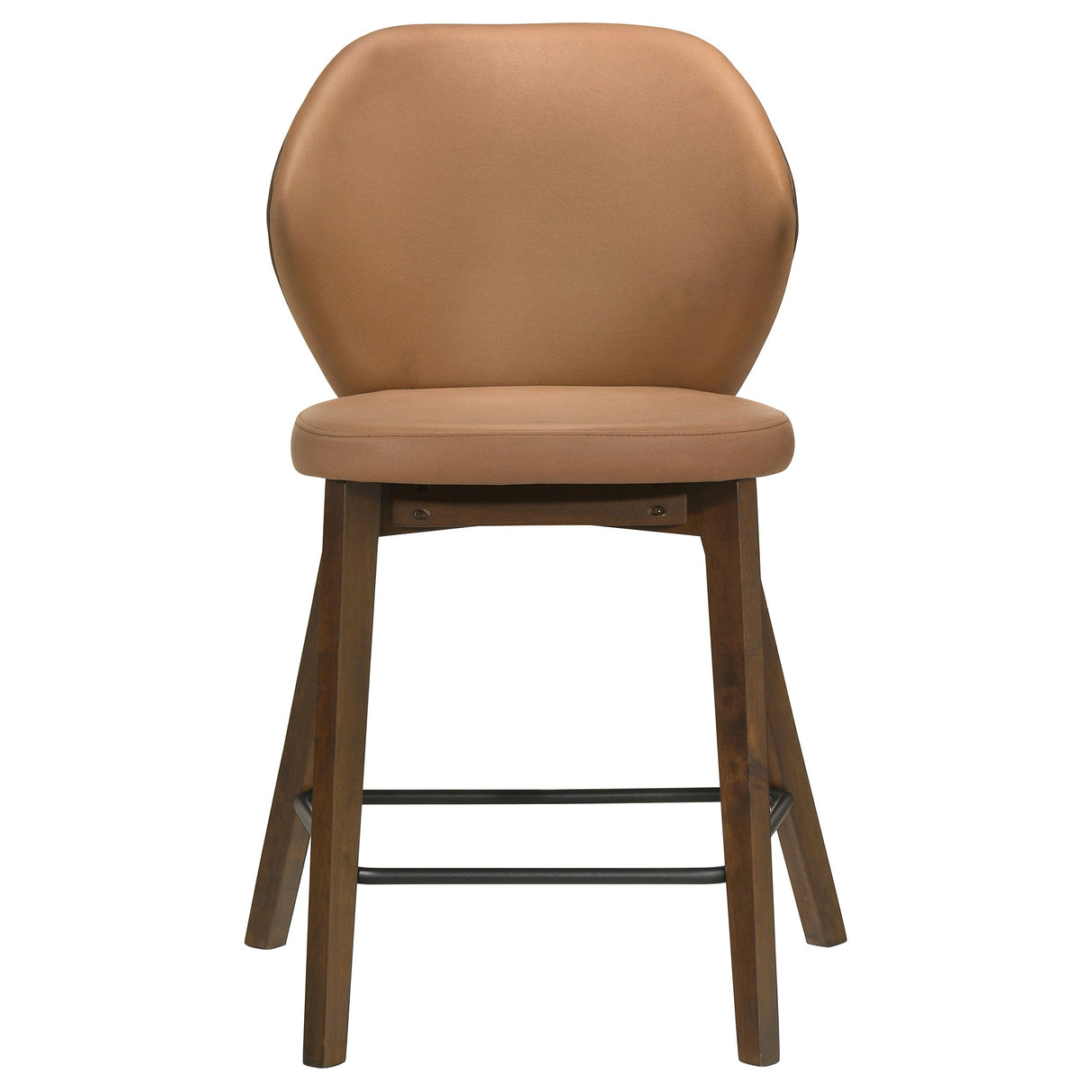Randolph Butterscotch And Brown Upholstered Counter Height Chair (Set Of 2) by Coaster at Eve Furniture
