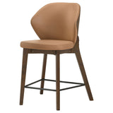 Randolph Butterscotch And Brown Upholstered Counter Height Chair (Set Of 2) by Coaster at Eve Furniture
