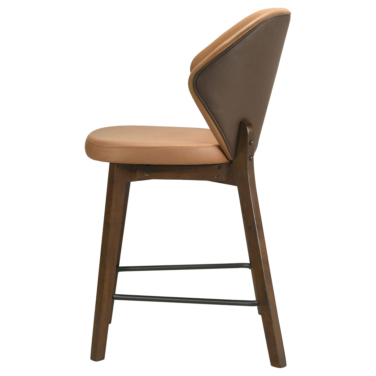 Randolph Butterscotch And Brown Upholstered Counter Height Chair (Set Of 2) by Coaster at Eve Furniture