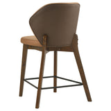 Randolph Butterscotch And Brown Upholstered Counter Height Chair (Set Of 2) by Coaster at Eve Furniture