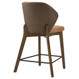 Randolph Butterscotch And Brown Upholstered Counter Height Chair (Set Of 2) by Coaster at Eve Furniture