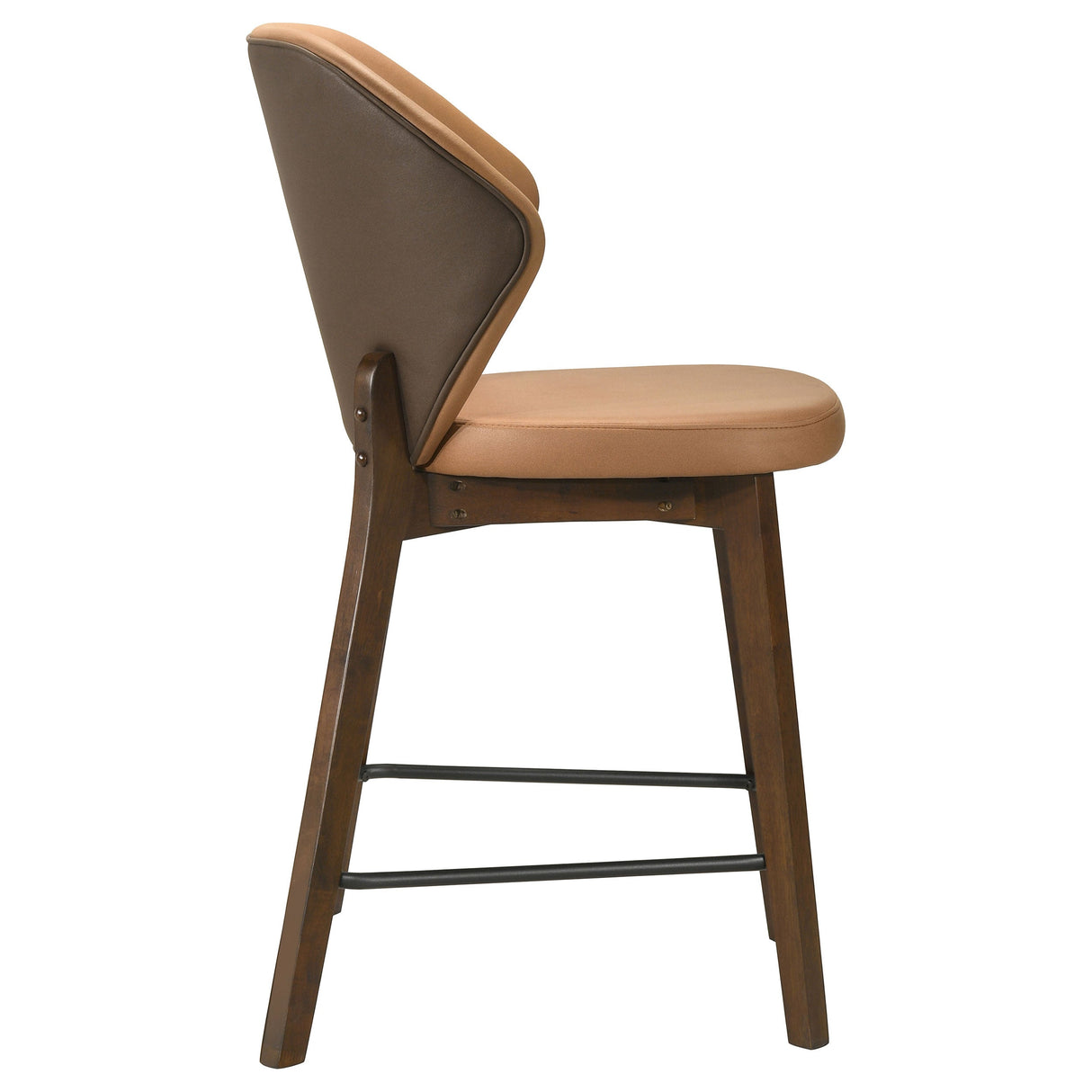 Randolph Butterscotch And Brown Upholstered Counter Height Chair (Set Of 2) by Coaster at Eve Furniture