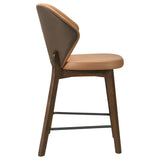 Randolph Butterscotch And Brown Upholstered Counter Height Chair (Set Of 2) by Coaster at Eve Furniture