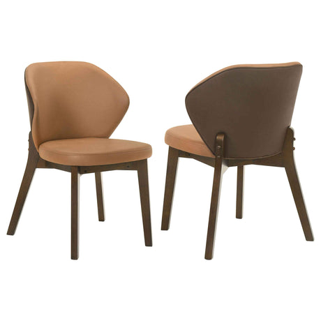 Randolph Butterscotch/Brown Dining Side Chair (Set of 2) by Coaster at Eve Furniture