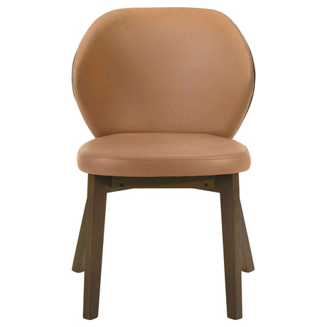 Randolph Butterscotch/Brown Dining Side Chair (Set of 2) by Coaster at Eve Furniture