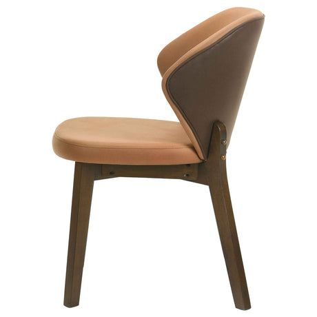 Randolph Butterscotch/Brown Dining Side Chair (Set of 2) by Coaster at Eve Furniture