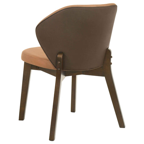 Randolph Butterscotch/Brown Dining Side Chair (Set of 2) by Coaster at Eve Furniture