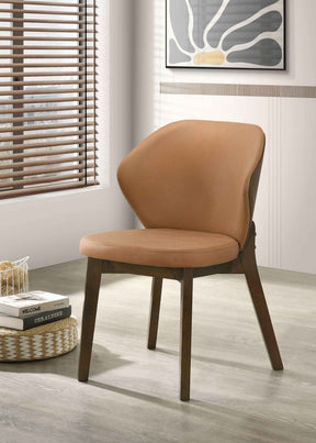 Randolph Butterscotch/Brown Dining Side Chair (Set of 2) by Coaster at Eve Furniture