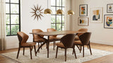Randolph Sheesham And Brown 7-Piece Smart Top Rectangular Dining Room Set by Coaster at Eve Furniture