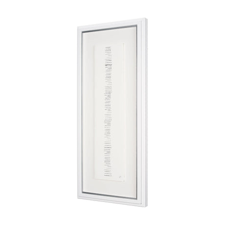 Random Lines Silver by Studio M a handmade Original Framed Artwork under Glass by Mercana at Eve Furniture