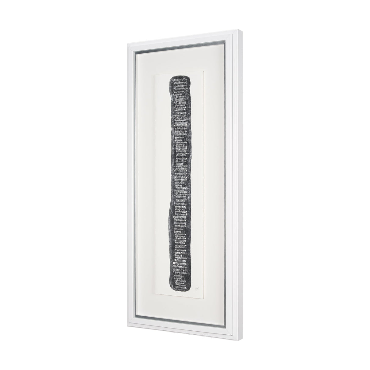 Random Lines Silver Flood by Studio M a Handmade Original Framed Artwork under Glass by Mercana at Eve Furniture