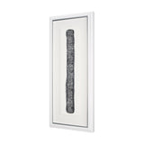 Random Lines Silver Flood by Studio M a Handmade Original Framed Artwork under Glass by Mercana at Eve Furniture