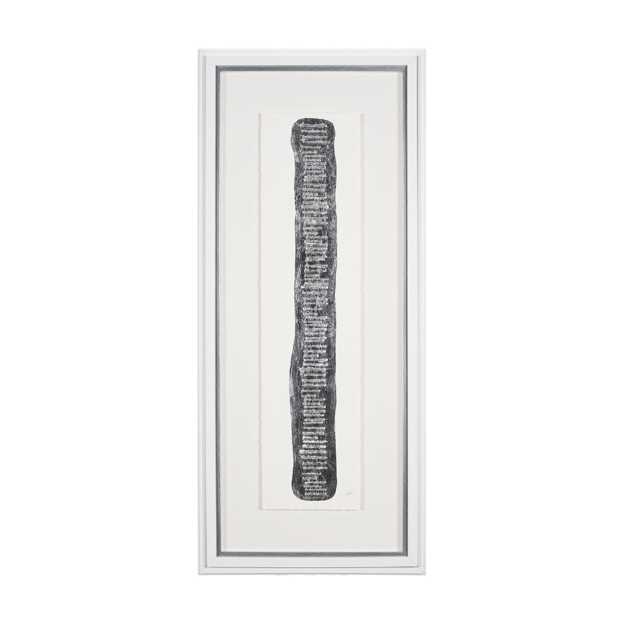 Random Lines Silver Flood by Studio M a Handmade Original Framed Artwork under Glass by Mercana at Eve Furniture