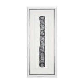 Random Lines Silver Flood by Studio M a Handmade Original Framed Artwork under Glass by Mercana at Eve Furniture