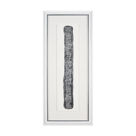 Random Lines Silver Flood by Studio M a Handmade Original Framed Artwork under Glass by Mercana at Eve Furniture