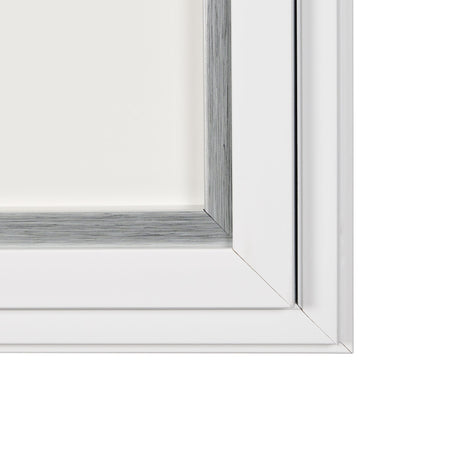 Random Lines White by Studio M a handmade Original Framed Artwork under Glass by Mercana at Eve Furniture
