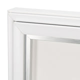 Random Lines White by Studio M a handmade Original Framed Artwork under Glass by Mercana at Eve Furniture