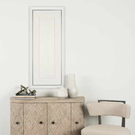 Random Lines White by Studio M a handmade Original Framed Artwork under Glass by Mercana at Eve Furniture