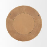 Ranela Black Beaded Wooden Wall Mirror by Mercana at Eve Furniture