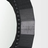 Ranela Black Beaded Wooden Wall Mirror by Mercana at Eve Furniture