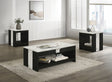 Rangley Black 3-Piece Coffee Table Set by Crown Mark at Eve Furniture