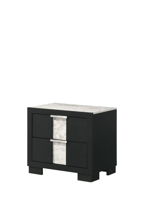 Rangley Black LED Panel Bedroom Set by Crown Mark at Eve Furniture