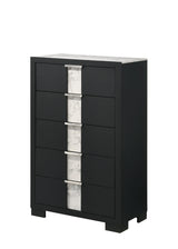 Rangley Black LED Panel Bedroom Set by Crown Mark at Eve Furniture
