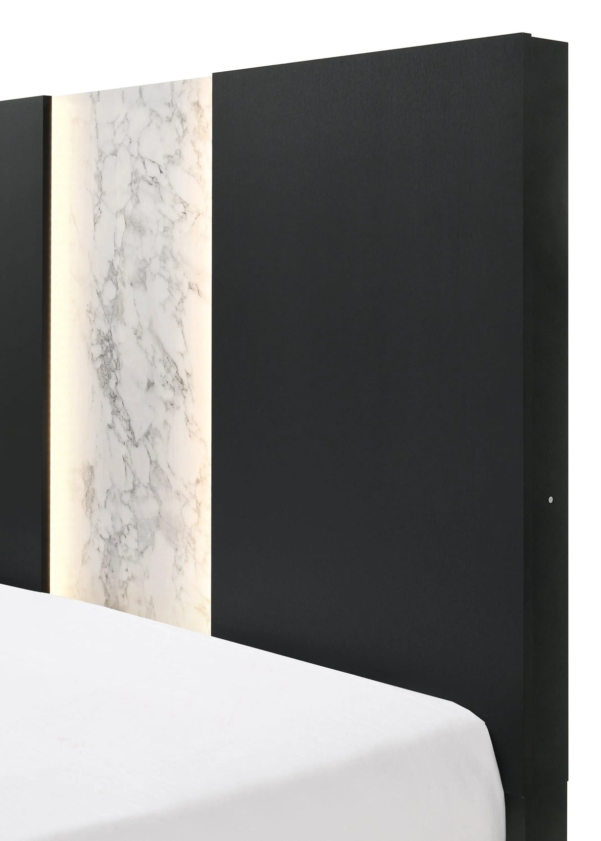 Rangley Black LED Panel Bedroom Set by Crown Mark at Eve Furniture