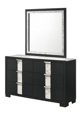 Rangley Black LED Panel Bedroom Set by Crown Mark at Eve Furniture